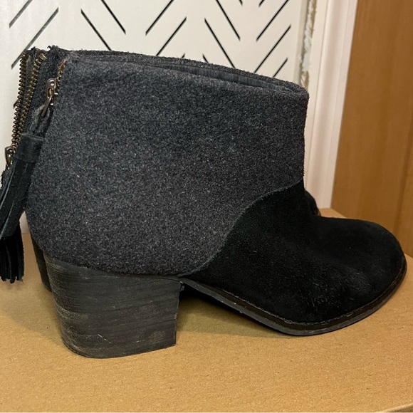 Toms Leila Ankle Boots / Black & Gray - Picture 5 of 15